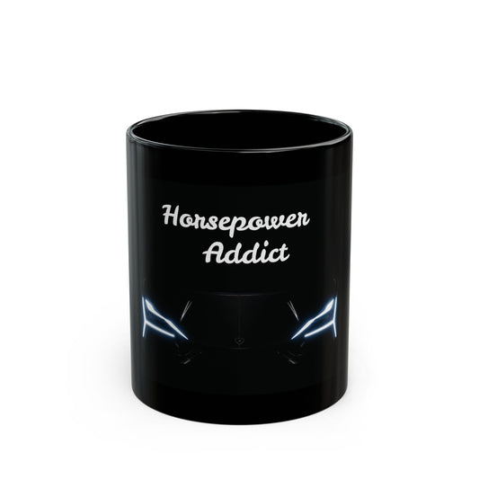 Horsepower Addict Mug - Car Enthusiast Gift - 11oz Ceramic Coffee Mug