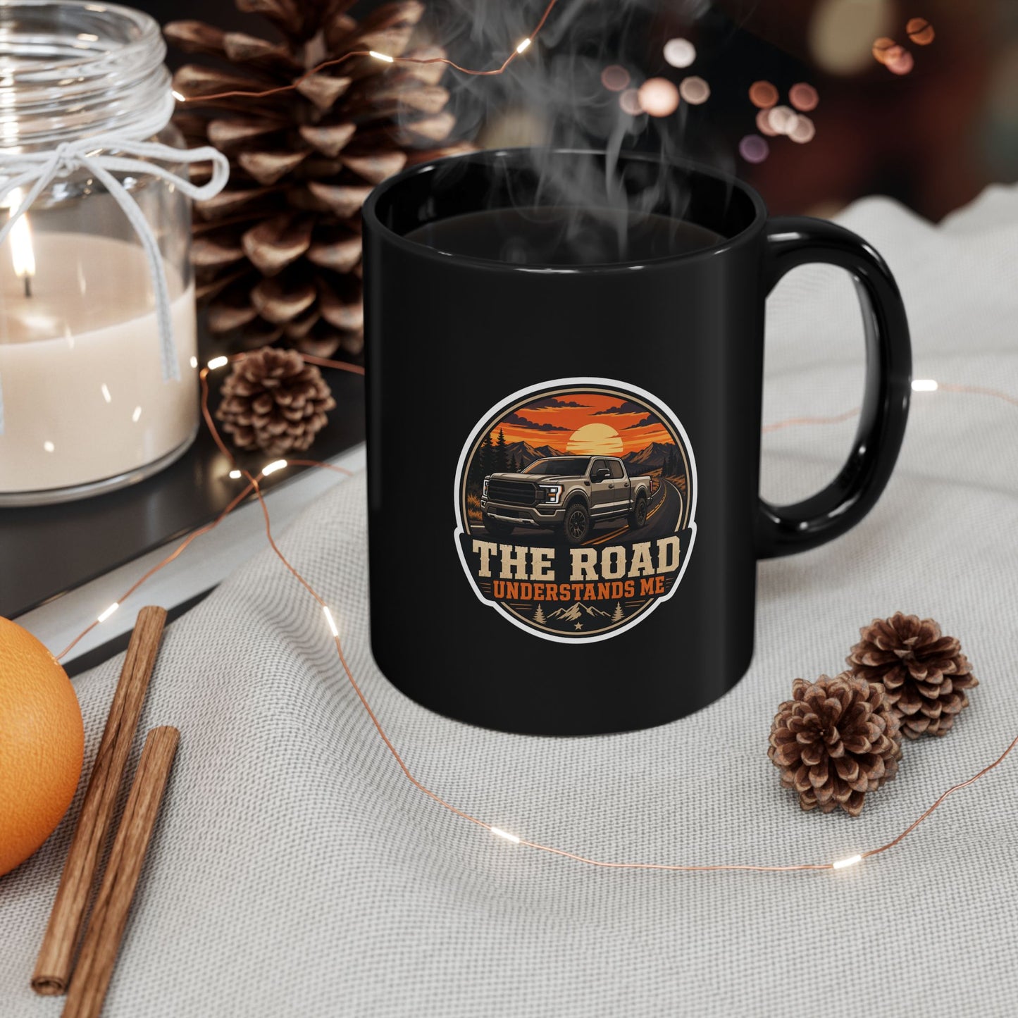 The Road Understands Me Mug | Car Enthusiast Gift | Driving Lover Coffee Mug Black Mug 11oz